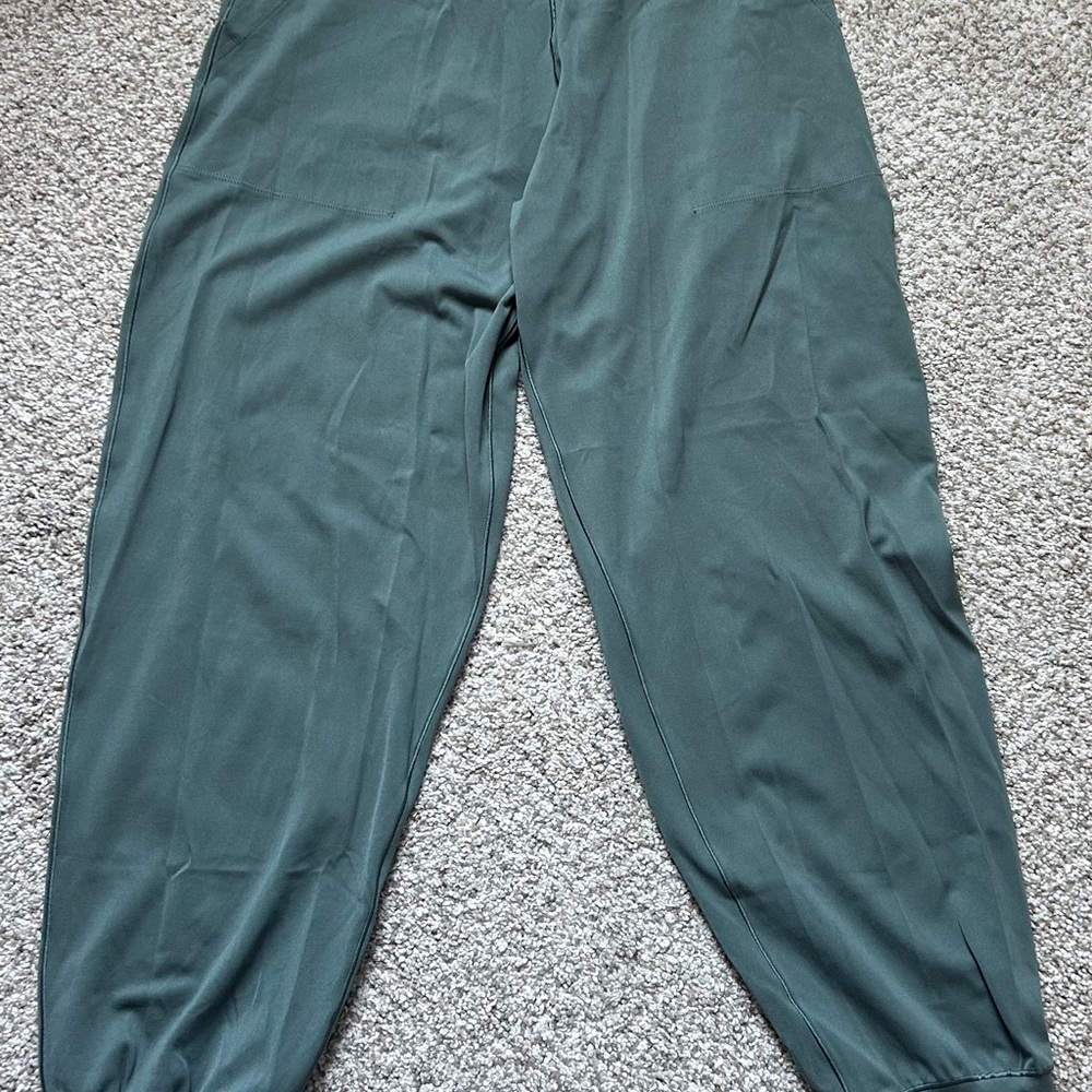 Dark Green Relaxed Fit Pants